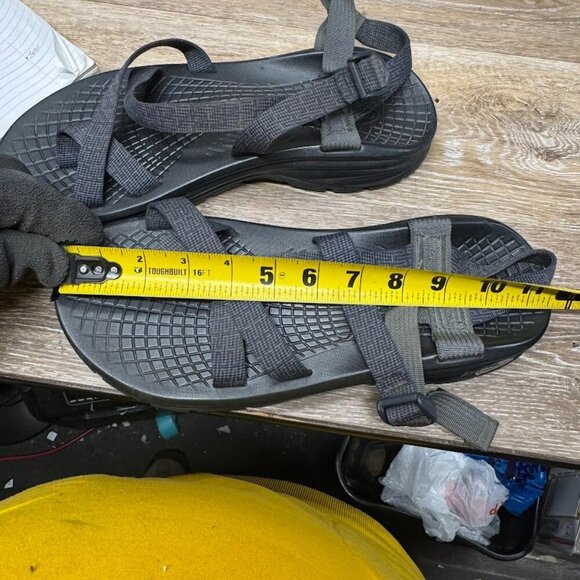 Chaco Z/Volv 2 Black/Gray Sandals Men's Size 11 (See pictures for Measurement) - Picture 6 of 8